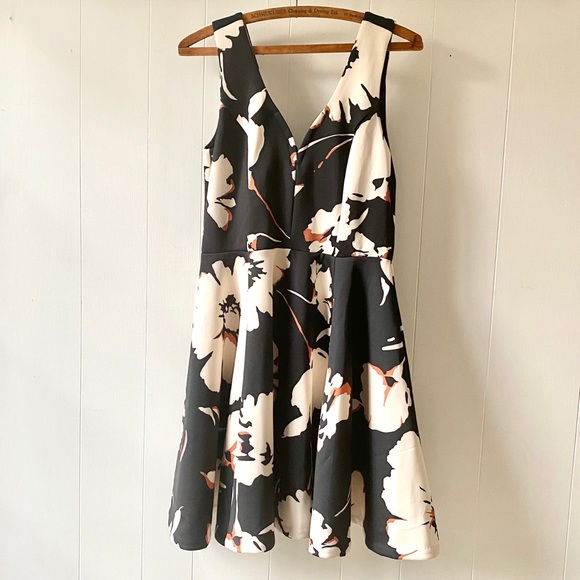 Maeve Armory Black Motif Fit & Flare Dress - Picture 5 of 8